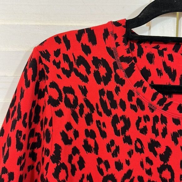 Chico's Zenergy Tunic Size 4 XXL (20) French Terry Leopard - Picture 8 of 16
